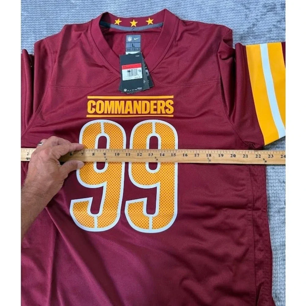 Nike Washington Commanders Chase Young‎ 99 NFL Jersey Burgundy Gold Mens L NWT